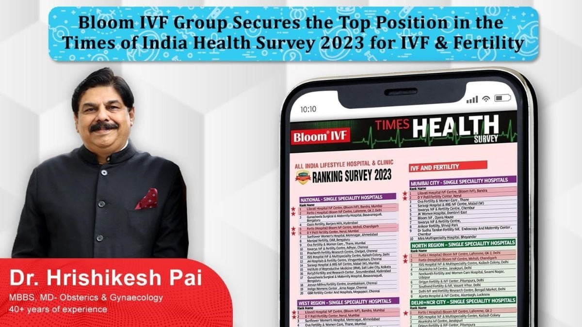 Bloom IVF Group Secures the Top Position in the Times of India Health Survey 2023 for IVF & Fertility - PNN Digital