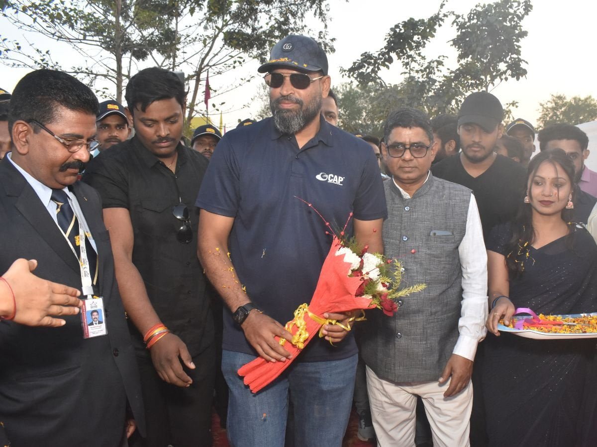 Yusuf Pathan inaugurates the 34th centre of Cricket Academy of Pathans (CAP) in Muzaffarpur (Bihar) - PNN Digital