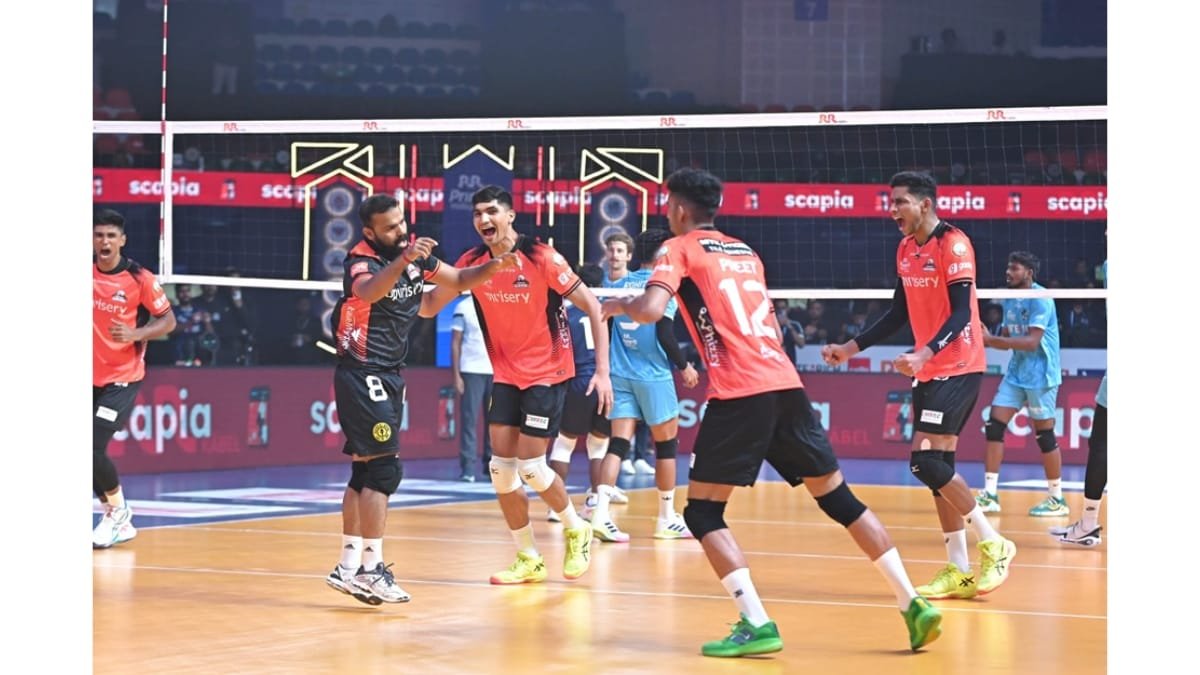PVL 2025: Hyderabad Black Hawks Outshine Goa Guardians with a 3–1 Triumph - PNN